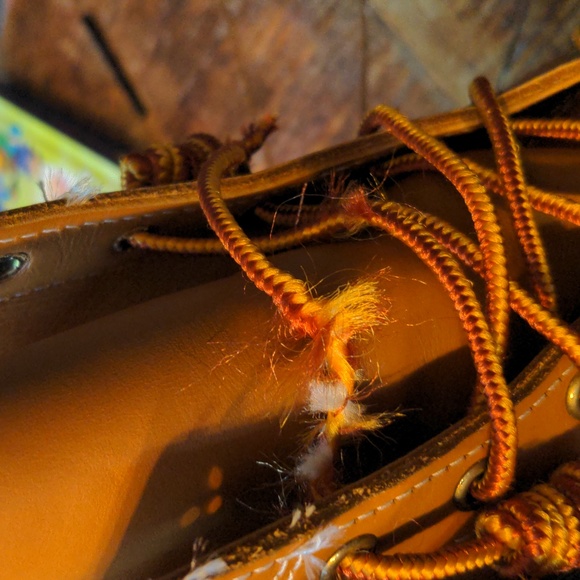 L. L. Bean rain/duck boots.  Leather and rubber, W7 - Picture 5 of 6